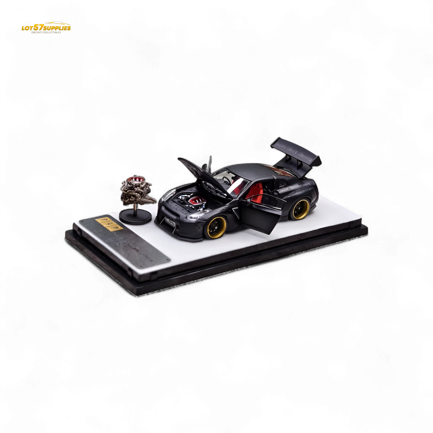 PGM Rocket Bunny R35 Matte Black 1:64