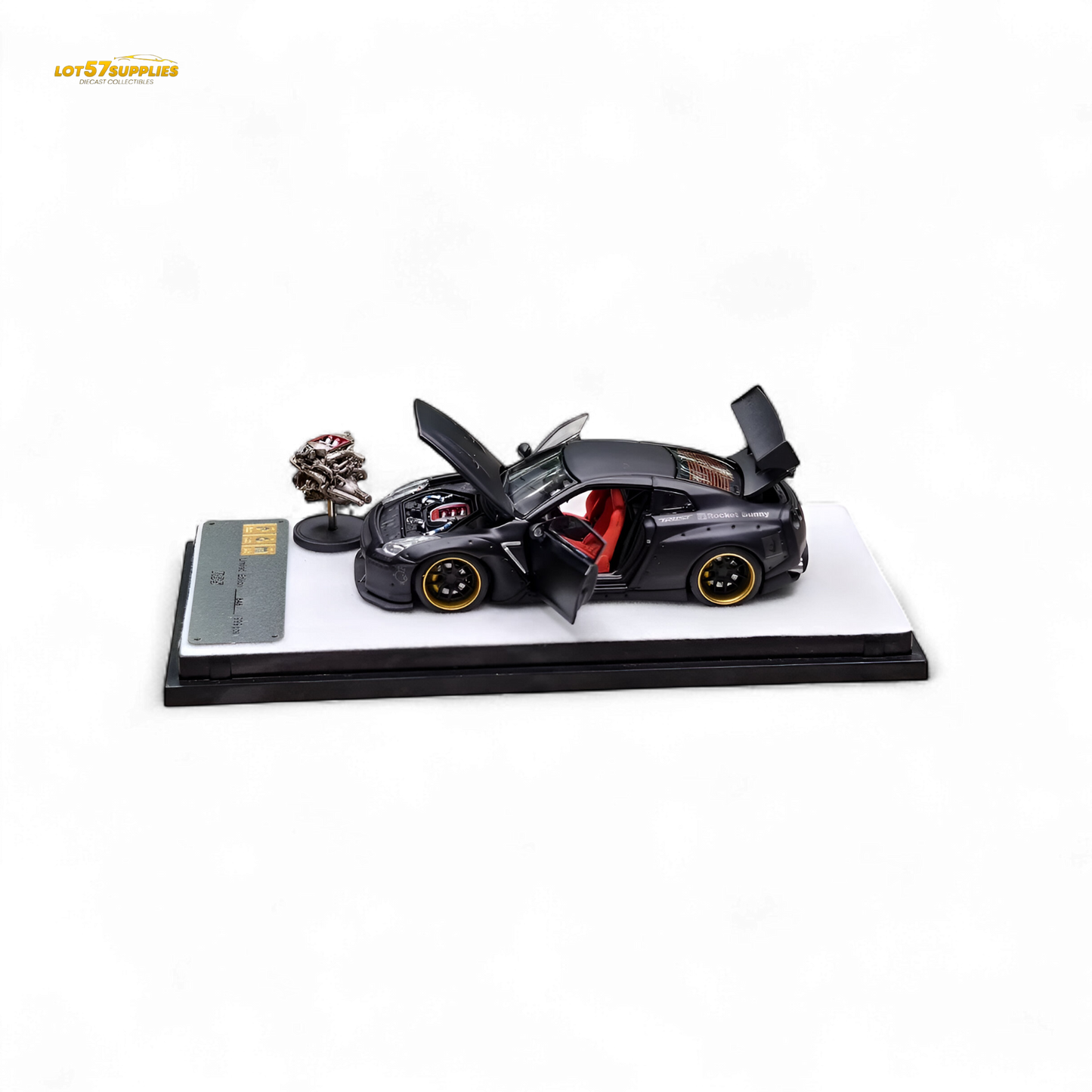 PGM Rocket Bunny R35 Matte Black 1:64