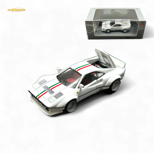 Hone Model 64 288GTO Wide-Body Latte Art White 1:64