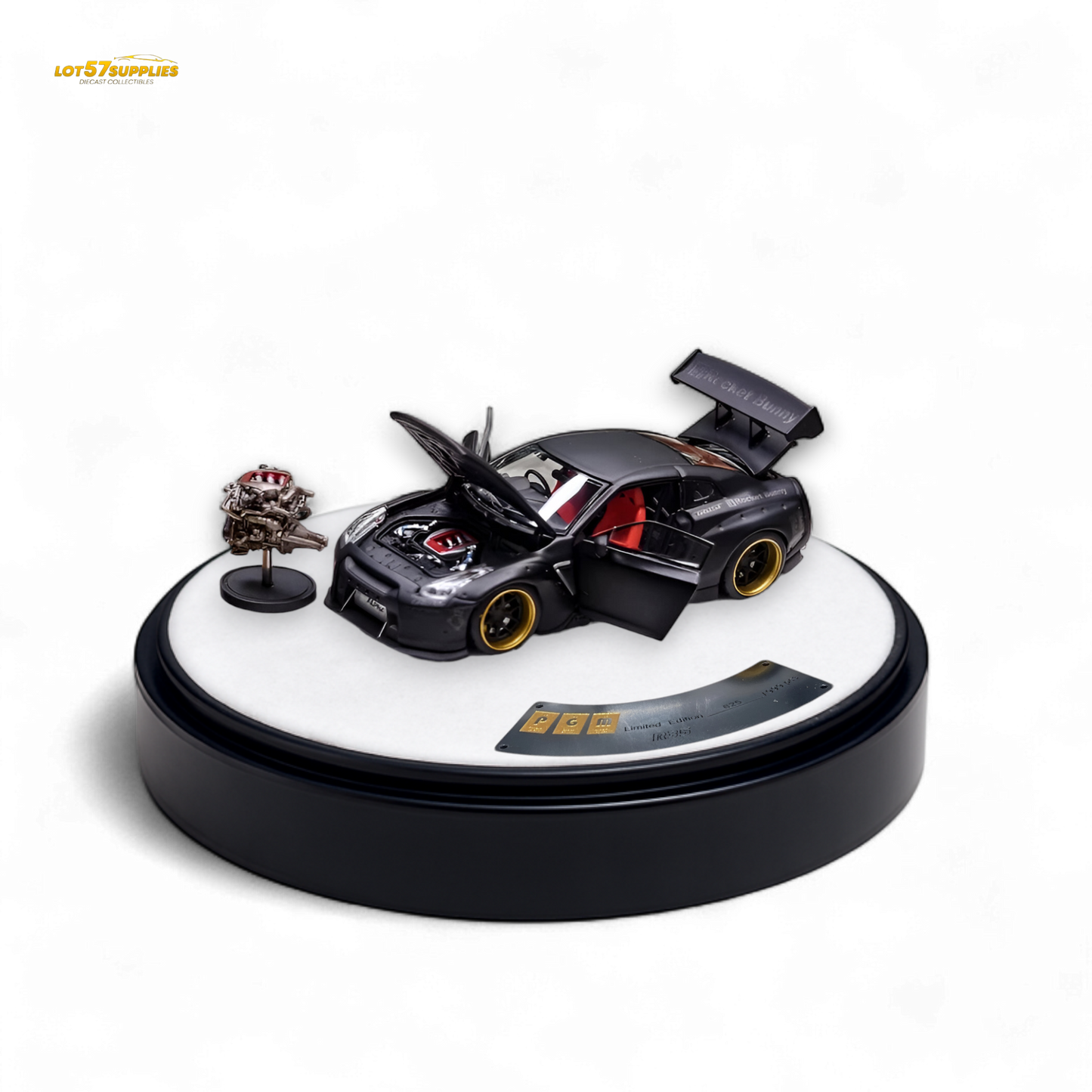 PGM Rocket Bunny R35 - Matte Black Luxury version 1:64